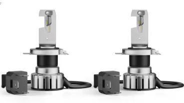 Preview: 1 Satz OSRAM H4 LED NIGHT BREAKER SMART +330% mit Zulassung 64193DWNBSM (6000K kalt weißes Licht)