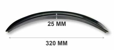 1 Satz (2 Stück) Universelle Radlaufverbreiterungen / Schmutzfänger - Schwarz - Elastisch