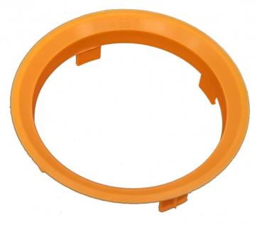 1 Stück Zentrierring - Außendurchmesser: 60,1 mm - Innendurchmesser: 58,1 mm - Farbe: Orange