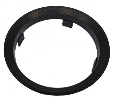 1 Stück Zentrierring - Außendurchmesser: 60,1 mm - Innendurchmesser: 59,1 mm - Farbe: Schwarz