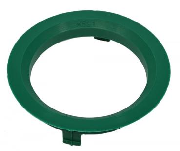 1 Stück Zentrierring - Außendurchmesser: 70,1 mm - Innendurchmesser: 59,1 mm - Farbe: Grün