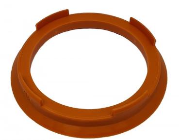 1 Stück Zentrierring - Außendurchmesser: 70,4 mm - Innendurchmesser: 58,1 mm - Farbe: Orange