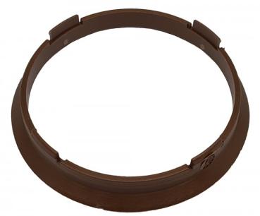 1 Stück Zentrierring - Außendurchmesser: 70,4 mm - Innendurchmesser: 66,6 mm - Farbe: Dunkelbraun
