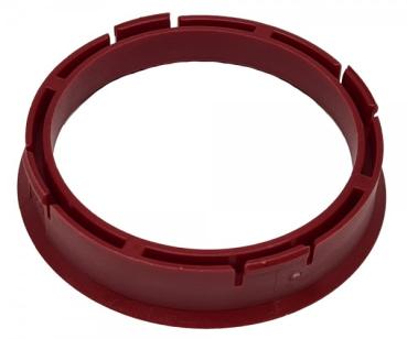 1 Stück Zentrierring - Außendurchmesser: 66,45 mm - Innendurchmesser: 57,1 mm - Farbe: Rot