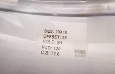 Preview: 1 Stück ADVANCE AV2.1 in 10x20 ET45 LK 5x120 **NEU**