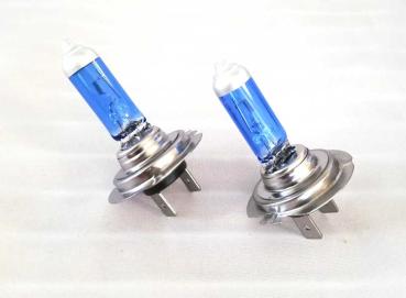 6 Satz MICHIBA SuperWeiß Blau H7 55W/12V/4200K Halogen Birnen, Satz à 2 Stück (E4)