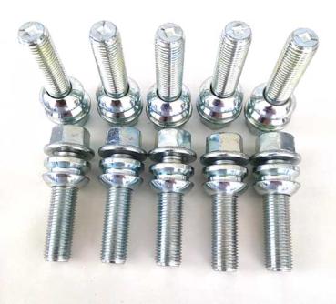 Preview: 1 Satz SCC Spurverbreiterung inkl. Radschrauben 15mm pro Rad in Silber