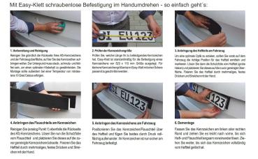 1 Stück Klett Befestigung Easy-Klett