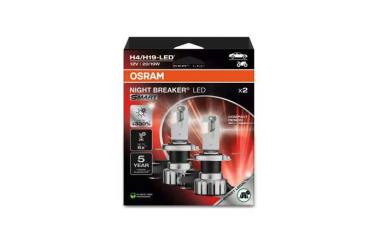 1 Satz OSRAM H4 LED NIGHT BREAKER SMART +330% mit Zulassung 64193DWNBSM (6000K kalt weißes Licht)