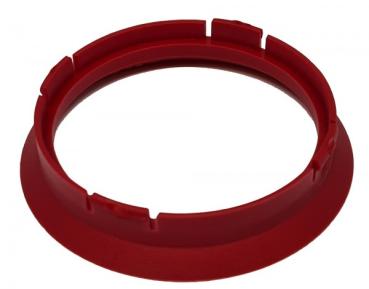 1 Stück Zentrierring - Außendurchmesser: 63,3 mm - Innendurchmesser: 56,6 mm - Farbe: Dunkelrot