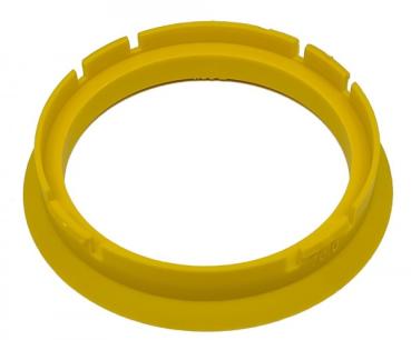 1 Stück Zentrierring - Außendurchmesser: 70,0 mm - Innendurchmesser: 60,1 mm - Farbe: Hellgelb