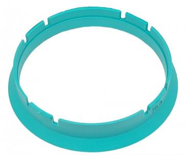 1 Stück Zentrierring - Außendurchmesser: 70,0 mm - Innendurchmesser: 66,6 mm - Farbe: Türkis