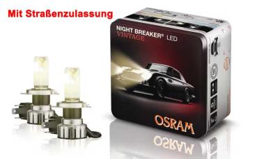 1 Satz OSRAM H4 LED Night Breaker VINTAGE warmweiß +330% mit Zulassung 64193DWNBVNT-2MB (3000K warm weißes Licht Look)