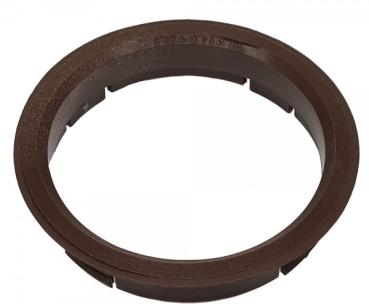 1 Stück Zentrierring - Außendurchmesser: 64,0 mm - Innendurchmesser: 58,6 mm - Farbe: Braun