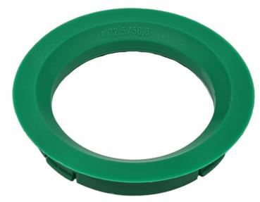 1 Stück Zentrierring - Außendurchmesser: 72,5 mm - Innendurchmesser: 56,6 mm - Farbe: Grün