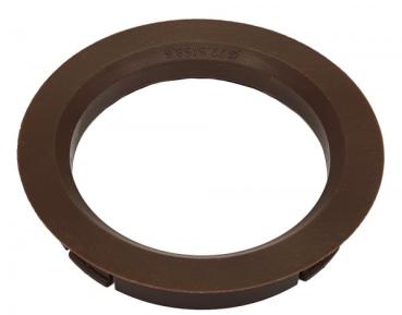 1 Stück Zentrierring - Außendurchmesser: 72,5 mm - Innendurchmesser: 58,6 mm - Farbe: Dunkelbrau