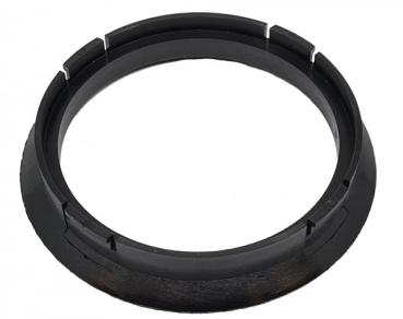 Preview: 1 Stück Zentrierring - Außendurchmesser: 72,5 mm - Innendurchmesser: 63,4 mm - Farbe: Schwarz