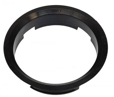 1 Stück Zentrierring - Außendurchmesser: 63,4 mm - Innendurchmesser: 60,1 mm - Farbe: Schwarz