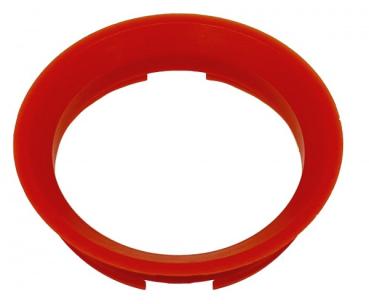 1 Stück Zentrierring - Außendurchmesser: 63,4 mm - Innendurchmesser: 57,1 mm - Farbe: Rot