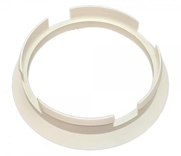 1 Stück Zentrierring - Außendurchmesser: 63,4 mm - Innendurchmesser: 58,1 mm - Farbe: Weiß