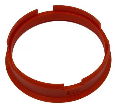 1 Stück Zentrierring - Außendurchmesser: 72,6 mm - Innendurchmesser: 67,1 mm - Farbe: Orange