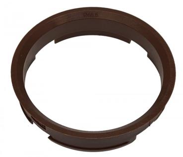 1 Stück Zentrierring - Außendurchmesser: 72,6 mm - Innendurchmesser: 66,6 mm - Farbe: Braun