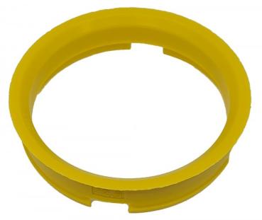 1 Stück Zentrierring - Außendurchmesser: 72,6 mm - Innendurchmesser: 65,1 mm - Farbe: Gelb