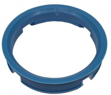 1 Stück Zentrierring - Außendurchmesser: 72,6 mm - Innendurchmesser: 64,1 mm - Farbe: Hellblau