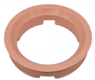 1 Stück Zentrierring - Außendurchmesser: 72,6 mm - Innendurchmesser: 57,1 mm - Farbe: Rosa
