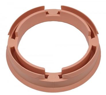 1 Stück Zentrierring - Außendurchmesser: 72,6 mm - Innendurchmesser: 57,1 mm - Farbe: Rosa