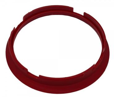 1 Stück Zentrierring - Außendurchmesser: 76,9 mm - Innendurchmesser: 72,6 mm - Farbe: Kirschrot