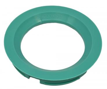 1 Stück Zentrierring - Außendurchmesser: 76,9 mm - Innendurchmesser: 57,1 mm - Farbe: Mint