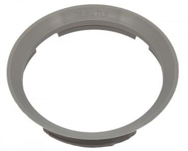 1 Stück Zentrierring - Außendurchmesser: 76,9 mm - Innendurchmesser: 71,6 mm - Farbe: Grau
