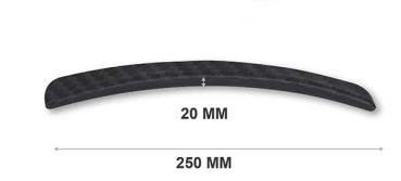 1 Satz (2 Stück) Carbon Designe Universelle Radlaufverbreiterungen / Schmutzfänger - Elastisch