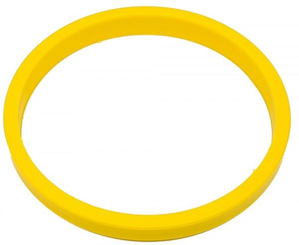1 Stück Zentrierring - Außendurchmesser: 72,2 mm - Innendurchmesser: 65,1 mm - Farbe: Hellgelb