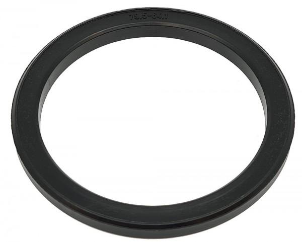 1 Stück Zentrierring - Außendurchmesser: 79,5 mm - Innendurchmesser: 64,1 mm - Farbe: Schwarz
