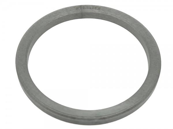 1 Stück Zentrierring - Außendurchmesser: 79,5 mm - Innendurchmesser: 66,6 mm - Farbe: Silber