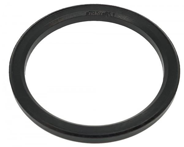1 Stück Zentrierring - Außendurchmesser: 79,5 mm - Innendurchmesser: 65,1 mm - Farbe: Schwarz