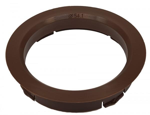 1 Stück Zentrierring - Außendurchmesser: 63,3 mm - Innendurchmesser: 54,1 mm - Farbe: Braun