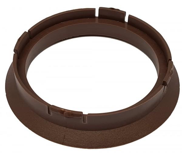 1 Stück Zentrierring - Außendurchmesser: 63,3 mm - Innendurchmesser: 54,1 mm - Farbe: Braun