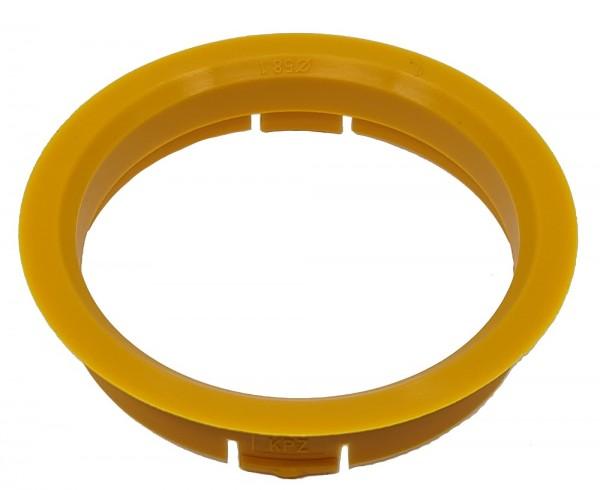 1 Stück Zentrierring - Außendurchmesser: 63,3 mm - Innendurchmesser: 58,1 mm - Farbe: Pastellorange