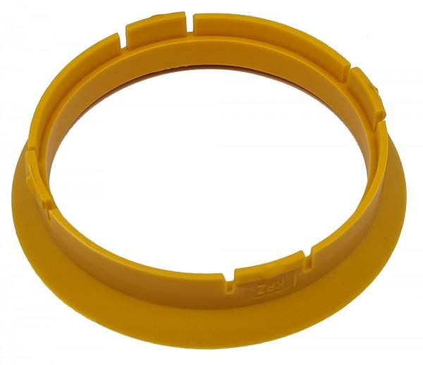 1 Stück Zentrierring - Außendurchmesser: 63,3 mm - Innendurchmesser: 58,1 mm - Farbe: Pastellorange