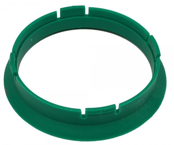 1 Stück Zentrierring - Außendurchmesser: 63,3 mm - Innendurchmesser: 59,1 mm - Farbe: Grün