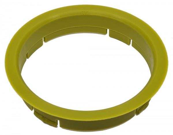 1 Stück Zentrierring - Außendurchmesser: 63,3 mm - Innendurchmesser: 60,1 mm - Farbe: Gelb