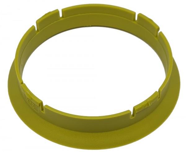 1 Stück Zentrierring - Außendurchmesser: 63,3 mm - Innendurchmesser: 60,1 mm - Farbe: Gelb