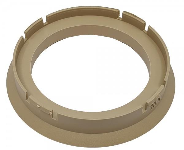 1 Stück Zentrierring - Außendurchmesser: 70,0 mm - Innendurchmesser: 54,1 mm - Farbe: Beige