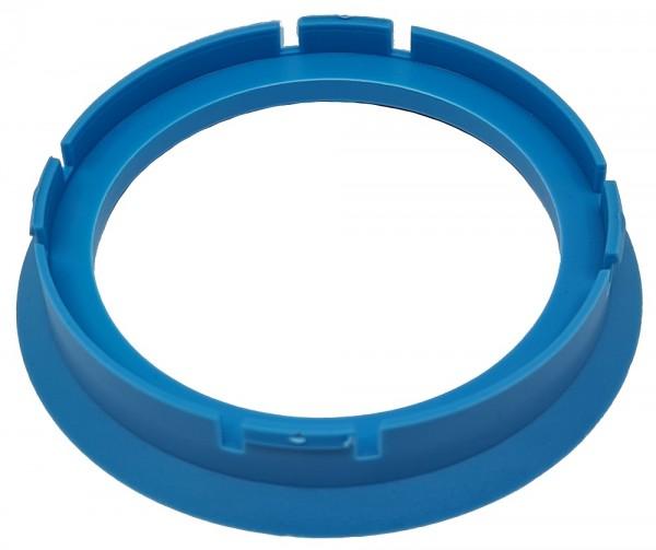 1 Stück Zentrierring - Außendurchmesser: 70,0 mm - Innendurchmesser: 57,1 mm - Farbe: Hellblau