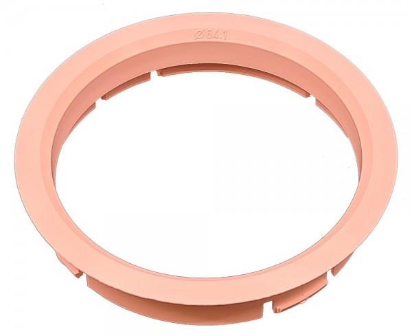 1 Stück Zentrierring - Außendurchmesser: 70,0 mm - Innendurchmesser: 64,1 mm - Farbe: Rosa