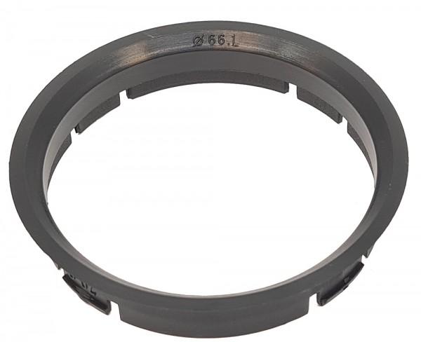 1 Stück Zentrierring - Außendurchmesser: 70,0 mm - Innendurchmesser: 66,1 mm - Farbe: Schwarz