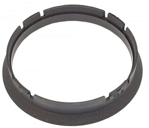 1 Stück Zentrierring - Außendurchmesser: 70,0 mm - Innendurchmesser: 66,1 mm - Farbe: Schwarz